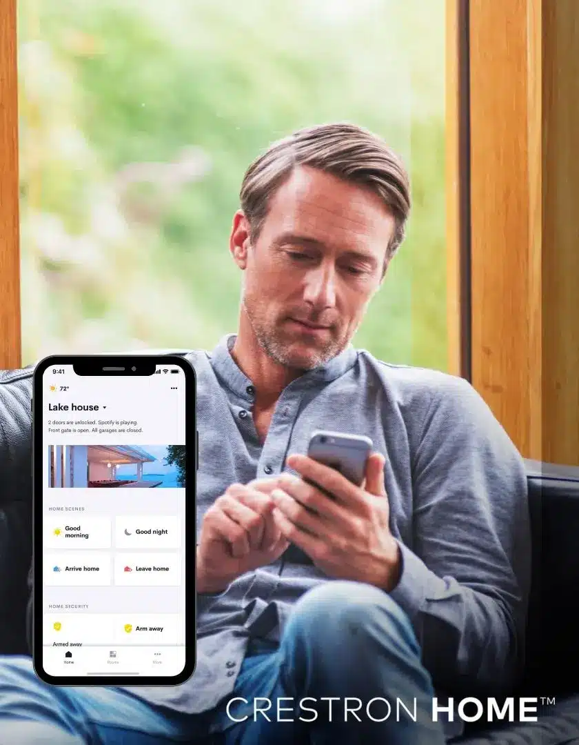 A client is exploring our portfolio on his mobile.