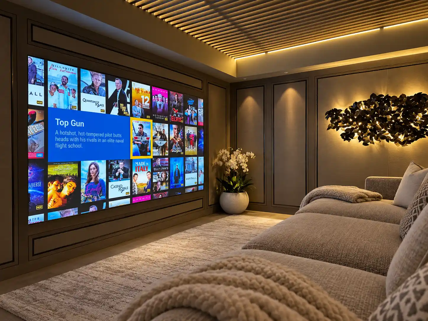 TillCinema 3 Sony 4k laser projector to watch movie and entertain the whole family.