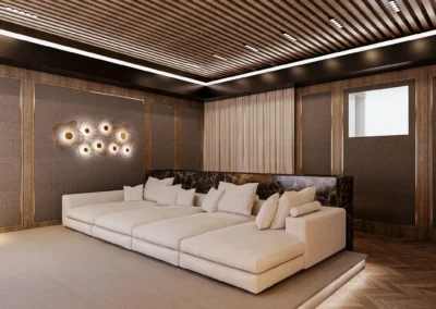 the seating interior designed for best comfortness and full entertainment.